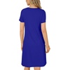 image:imageLYANER Womens Eyelet Lace Round Neck Short Sleeve A Line Casual Shift Midi Dress with PocketsRoyal Blue