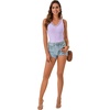 image:imageLYANER Womens Lace Trim V Neck Camisole Top Ribbed Knit Basic Cami Tank Sleeveless Undershirt TopsLight Purple