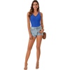 image:imageLYANER Womens Lace Trim V Neck Camisole Top Ribbed Knit Basic Cami Tank Sleeveless Undershirt TopsRoyal Blue