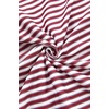 image:imageLYANER Womens Pajama Sets Striped Button Down Pj Set Sleepwear Shirt and Shorts Two Piece Lounge SetsRed
