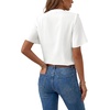 image:imageLYANER Womens Ruffle V Neck Button Down Short Sleeve Dressy Casual Blouse Top ShirtsWhite