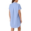 image:imageLYANER Womens Shirt Dress Collar Neck Short Sleeve Button Down Blouse DressBlue