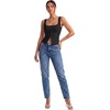 image:imageLYANER Womens Summer Cute Tops Square Neck Sleeveless Eyelet Button Down Tank Top BlousesBlack