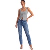 image:imageLYANER Womens Summer Cute Tops Square Neck Sleeveless Eyelet Button Down Tank Top BlousesGrey