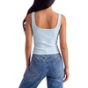 image:imageLYANER Womens Summer Cute Tops Square Neck Sleeveless Eyelet Button Down Tank Top BlousesLight Blue