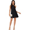 image:imageLYANER Womens Summer Halter Dresses Sleeveless Ruffle Hem A Line Swing Loose Mini DressBlack