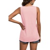 image:imageLYANER Womens Summer Sleeveless Peplum Button Ruffle Hem Flowy Babydoll Tank TopsLight Pink