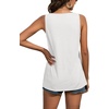 image:imageLYANER Womens Summer Sleeveless Peplum Button Ruffle Hem Flowy Babydoll Tank TopsWhite
