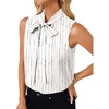White Stripe Print