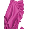 image:imageLYANER Womens Cute V Neck Ruffle Cap Sleeve Side Bow Shirred Hem Summer Crop Tank Tops Peplum Blouse02 Rose Pink