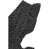 image:imageLYANER Womens Cute V Neck Ruffle Cap Sleeve Side Bow Shirred Hem Summer Crop Tank Tops Peplum BlouseBlack