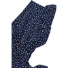 image:imageLYANER Womens Cute V Neck Ruffle Cap Sleeve Side Bow Shirred Hem Summer Crop Tank Tops Peplum BlouseNavy