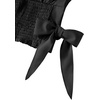 image:imageLYANER Womens Cute V Neck Ruffle Cap Sleeve Side Bow Shirred Hem Summer Crop Tank Tops Peplum BlouseSolid Black