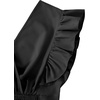 image:imageLYANER Womens Cute V Neck Ruffle Cap Sleeve Side Bow Shirred Hem Summer Crop Tank Tops Peplum BlouseSolid Black
