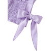 image:imageLYANER Womens Cute V Neck Ruffle Cap Sleeve Side Bow Shirred Hem Summer Crop Tank Tops Peplum BlouseSolid Lilac