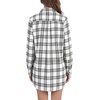 image:imageLYANER Womens Flannel Plaid Shirts Oversized Button Down Long Sleeve Shirts Womens Blouse Clothes TopsWhite