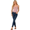 image:imageLYANER Womens Lace Trim V Neck Camisole Adjustable Strap Undershirt Tank Stretch Fitted Cami TopDusty Pink