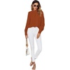image:imageLYANER Womens Mock Neck Pleated Solid Long Sleeve Blouse Office Shirt TopCamel