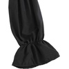 image:imageLYANER Womens Off Shoulder Ruffle Trim Puff Long Sleeve Tube Crop Blouse Shirt TopBlack