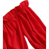 image:imageLYANER Womens Off Shoulder Ruffle Trim Puff Long Sleeve Tube Crop Blouse Shirt TopRed