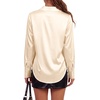 image:imageLYANER Womens Satin Blouse Long Sleeve Silk Button Down Shirts Work Office Dressy TopsChampagne
