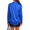 image:imageLYANER Womens Satin Blouse Long Sleeve Silk Button Down Shirts Work Office Dressy TopsRoyal Blue