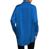 image:imageLYANER Womens Satin Silky Loose Turn Down V Neck Long Sleeve Button Blouse Shirt TopRoyal Blue