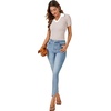 image:imageLYANER Womens Short Sleeve Collared V Neck Polo Shirts Business Casual Work Tops Summer Fitted TeeContrast Beige
