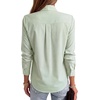 image:imageLYANER Womens Striped Button Down Shirts Bow Tie Neck Elegant Long Sleeve Blouse Casual TopsGrass Green