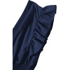 image:imageLYANER Womens V Neck Ruffle Cap Sleeve Shirred Blouse Sexy Crop Tank TopDeep Blue
