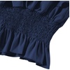 image:imageLYANER Womens V Neck Ruffle Cap Sleeve Shirred Blouse Sexy Crop Tank TopDeep Blue