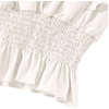 image:imageLYANER Womens V Neck Ruffle Cap Sleeve Shirred Blouse Sexy Crop Tank TopWhite