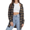 image:imageLYANER Womens Flannel Plaid Shirts Oversized Button Down Long Sleeve Shirts Womens Blouse Clothes TopsYellow