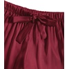 image:imageLYANER Womens 3Pcs Pajamas Satin Cami Top and Long Sleeve Shirt with Pants Sleepwear SetBurgundy