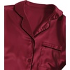 image:imageLYANER Womens 3Pcs Pajamas Satin Cami Top and Long Sleeve Shirt with Pants Sleepwear SetBurgundy