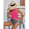 image:imageLYANER Womens Halter Criss Coss Backless Self Tie Back Sleeveless Blouse Shirt Cami TopRose