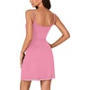 image:imageLYANER Womens Nightgown Sexy Lace Sleepwear V Neck Full Slip Chemise Lingerie Night Gowns Babydoll SleepshirtDark Pink
