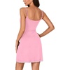 image:imageLYANER Womens Nightgown Sexy Lace Sleepwear V Neck Full Slip Chemise Lingerie Night Gowns Babydoll SleepshirtPink
