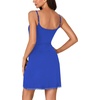 image:imageLYANER Womens Nightgown Sexy Lace Sleepwear V Neck Full Slip Chemise Lingerie Night Gowns Babydoll SleepshirtRoyal Blue