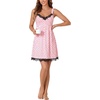 image:imageLYANER Womens Nightgown Sexy Sleeveless Babydoll Lingerie V Neck Lace Chemise Sleepwear NightdressBlack Heart Shape