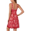image:imageLYANER Womens Nightgown Sexy Sleeveless Babydoll Lingerie V Neck Lace Chemise Sleepwear NightdressCheckered Bow