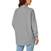image:imageLYANER Womens Striped Button Down Shirts Long Sleeve Button Up Collared Office Work Blouses TopsBlack