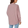 image:imageLYANER Womens Striped Button Down Shirts Long Sleeve Button Up Collared Office Work Blouses TopsRed