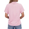 image:imageLYANER Womens Summer High Mock Neck Batwing Short Sleeve Shirt Top Asymmetric Hem Casual BlouseBaby Pink