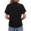 image:imageLYANER Womens Summer High Mock Neck Batwing Short Sleeve Shirt Top Asymmetric Hem Casual BlouseBlack