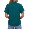 image:imageLYANER Womens Summer High Mock Neck Batwing Short Sleeve Shirt Top Asymmetric Hem Casual BlouseLake Green