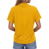 image:imageLYANER Womens Summer High Mock Neck Batwing Short Sleeve Shirt Top Asymmetric Hem Casual BlouseYellow
