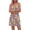 image:imageLYANER Womens V Neck Spaghetti Strap Mini Cami Dress Sleeveless Sexy Summer Beach SundressCaramel Cat