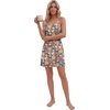 image:imageLYANER Womens V Neck Spaghetti Strap Mini Cami Dress Sleeveless Sexy Summer Beach SundressCaramel Cat