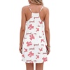 image:imageLYANER Womens V Neck Spaghetti Strap Mini Cami Dress Sleeveless Sexy Summer Beach SundressPink Bow